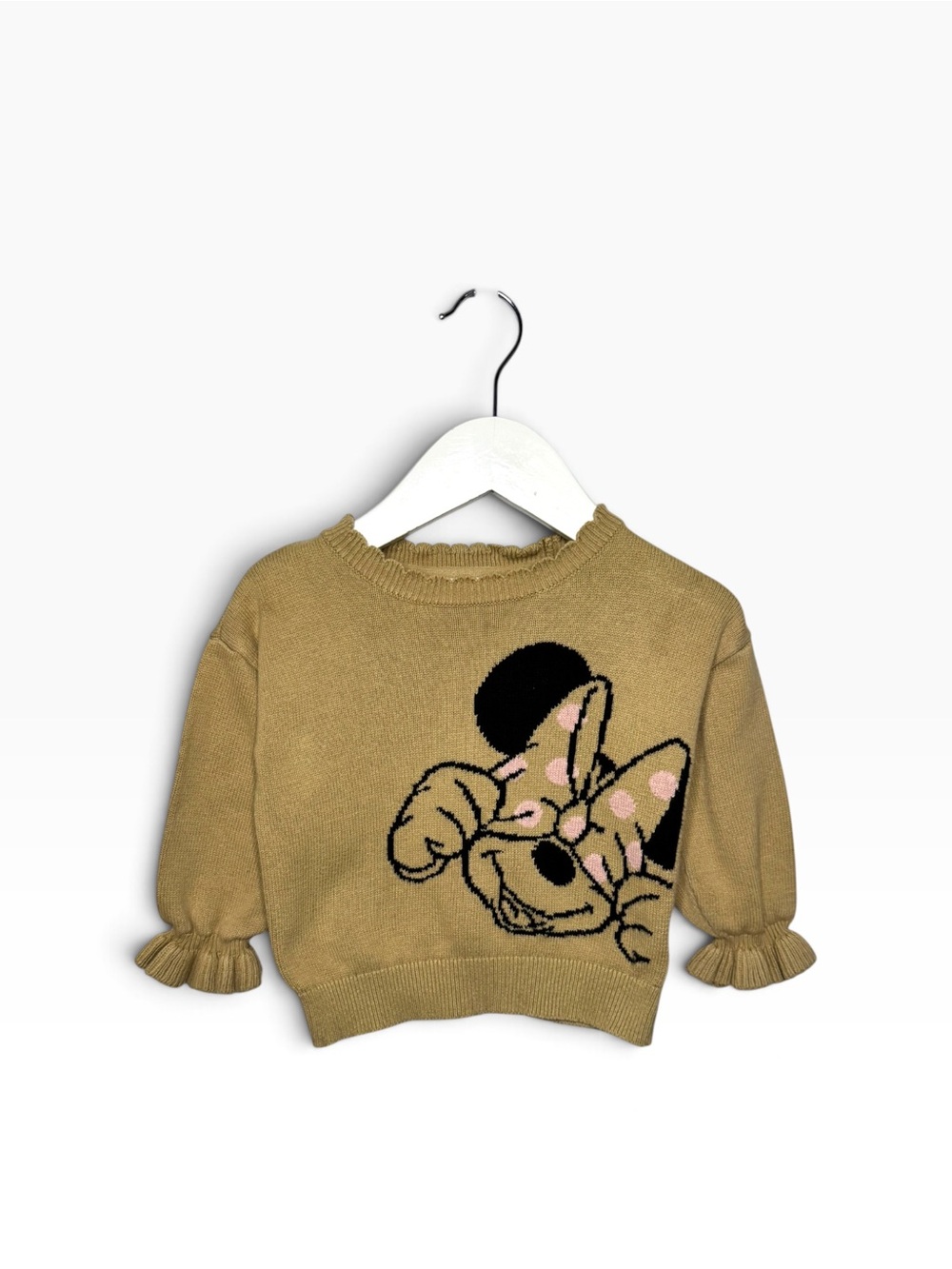 ⭐️ 5/$30 Gap Kids Disney Minnie Mouse Knit Sweater size 12-18M